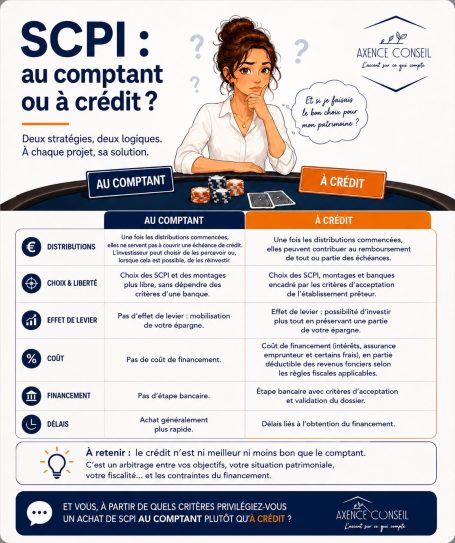 SCPI au comptant ou à crédit